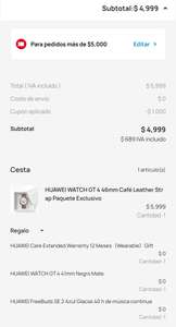 Huawei: Watch GT 4 46 mm + Watch GT 4 41 mm + FreeBuds SE 2 + garantía extendida 12 meses