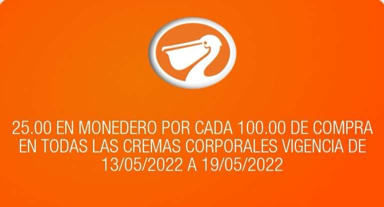 La Comer: $25 de bonificación en Monedero Naranja por cada $100 de compra en todas las cremas corporales