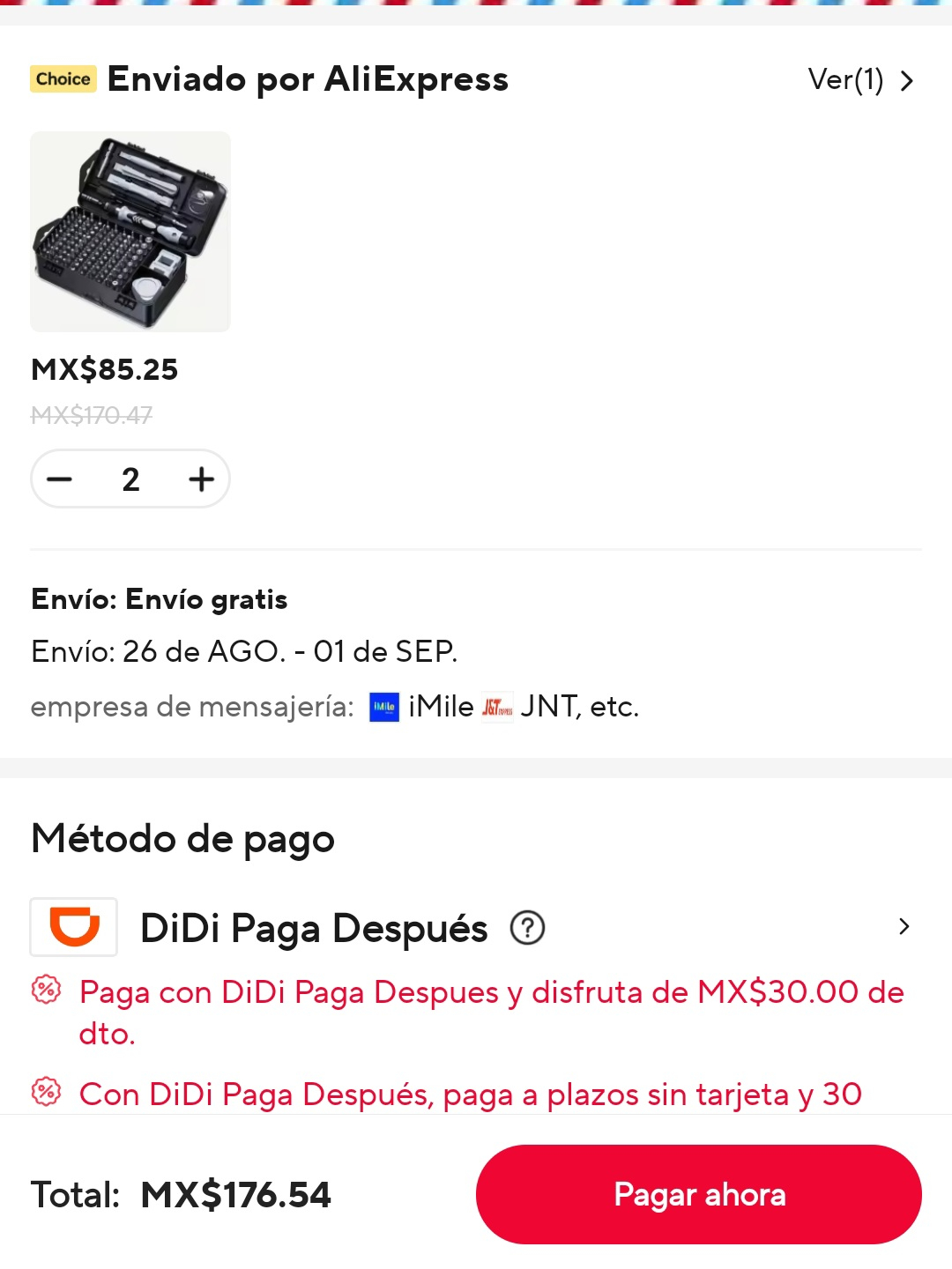 AliExpress: Juego de Destornilladores Magnéticos de Precisión 115 en 1, Kit de Herramientas de Reparación Mini | con DiDi