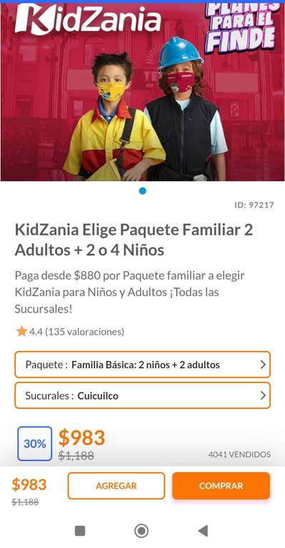 Cuponatic: KidZania paquetes familiares