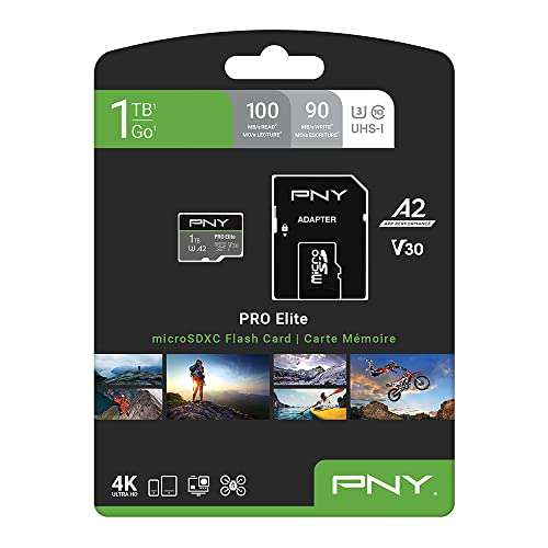 Amazon: MicroSD PNY 1TB U3 A2 Vendido y enviado por Amazon USA