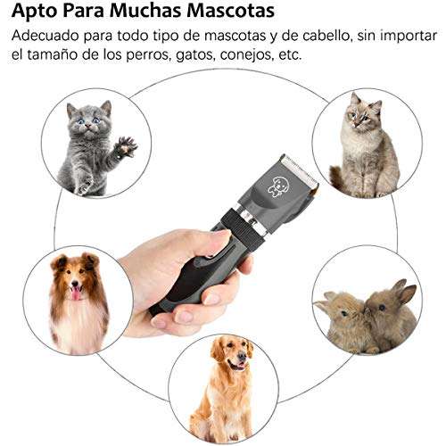 Amazon: Eléctrico Clipper para Perros y Gatos,USB Recargable Razuradora para Perros