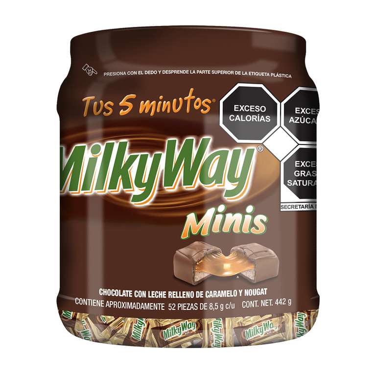 Amazon: Milky Way Mini 52 piezas Miembros prime