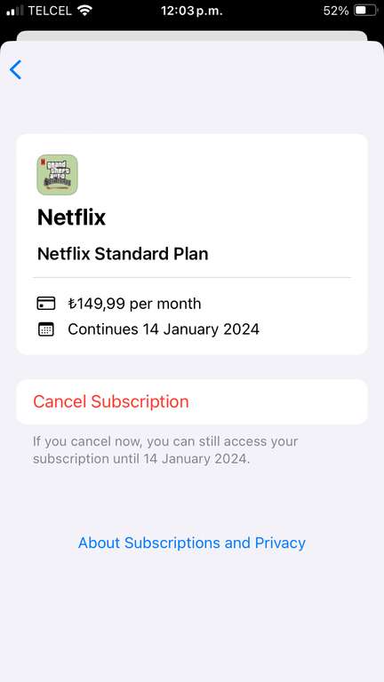 Netflix vuelve a facturar en Apple (Turquía)