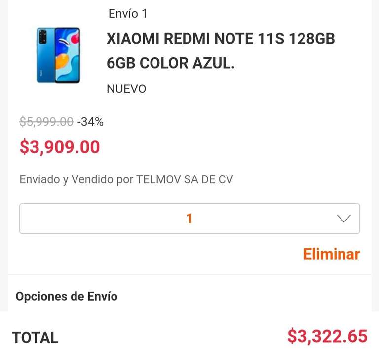 Linio: Moto G60s, Redmi Note 11s, Moto G71 5G ($3000-$3500). 15% pagando con PAYPAL