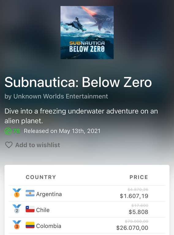 Subnautica Below Zero barato en la Nintendo Chileshop