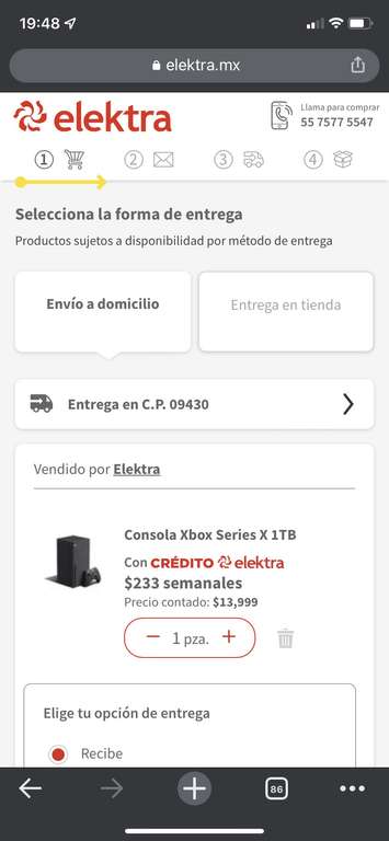 Elektra: Xbox series X (PayPal+BBVA)