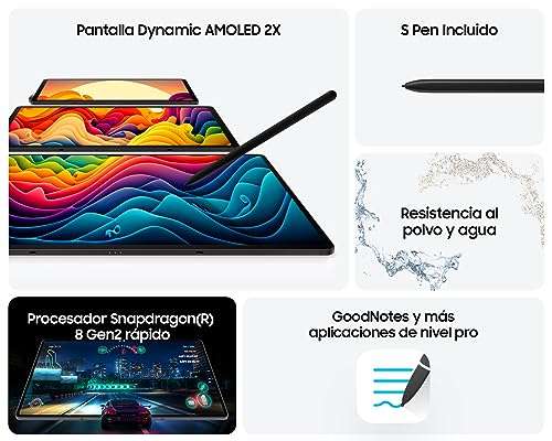 Amazon: SAMSUNG Galaxy Tab S9+ 12,4 Pulgadas 256gb