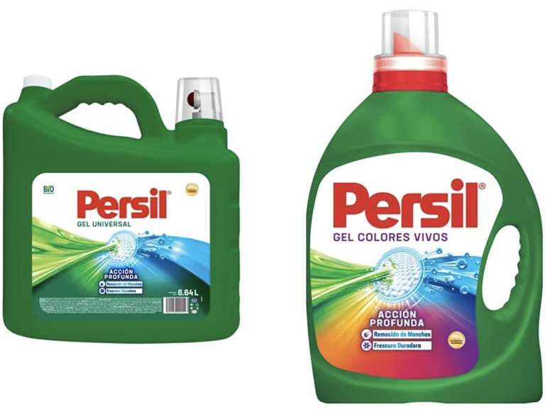 Amazon: Pack Persil gel universal 6.64 lts + Persil gel color 4.65 lts= 11.29 lts x $329.00