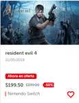 Nintendo E-shop todos los juegos de Resident Evil en 199.50 c/u o menos, (Para matar mostros en la cena de fin de año)
