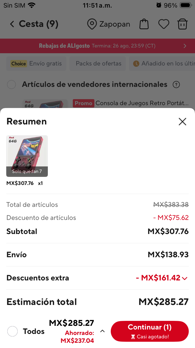 AliExpress: Consola R36s ( precio se llega con monedas )