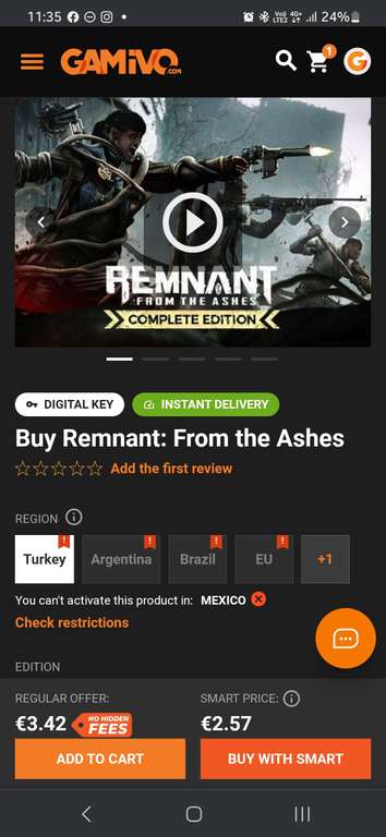 Gamivo: Remnant: From the Ashes complete edition para Xbox One y Series X/S (Turquía)