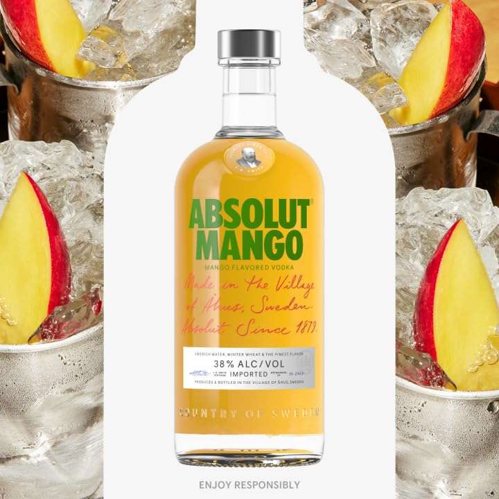 Amazon: Absolut Mango Vodka Suecia 750ml