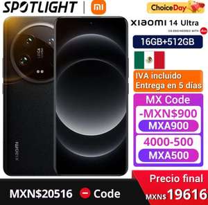 AliExpress: Xiaomi 14 Ultra Global 16+512 Envio desde México