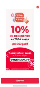 10% de descuento en Office Depot desde la app