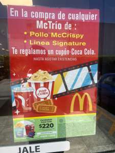 Cinépolis x McDonald's - Comboleto 2 Entradas + 1 Combo Cuates por $220 | Leer descripción