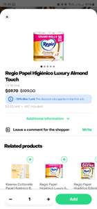 Rappi Pro: Soriana, Regio Luxury Almond Touch 18 Rollos