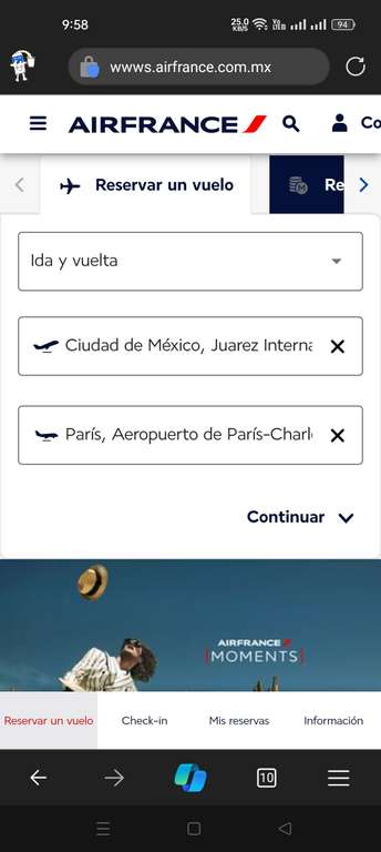 México Paris | AirFrance | Vuelo Redondo | Leer descripción