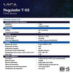 Amazon: VICA T-02 Regulador Electrónico de Voltaje 1200 VA / 700 W con 8 Tomas reguladas, supresor de Picos y Puertos RJ11 y RJ45
