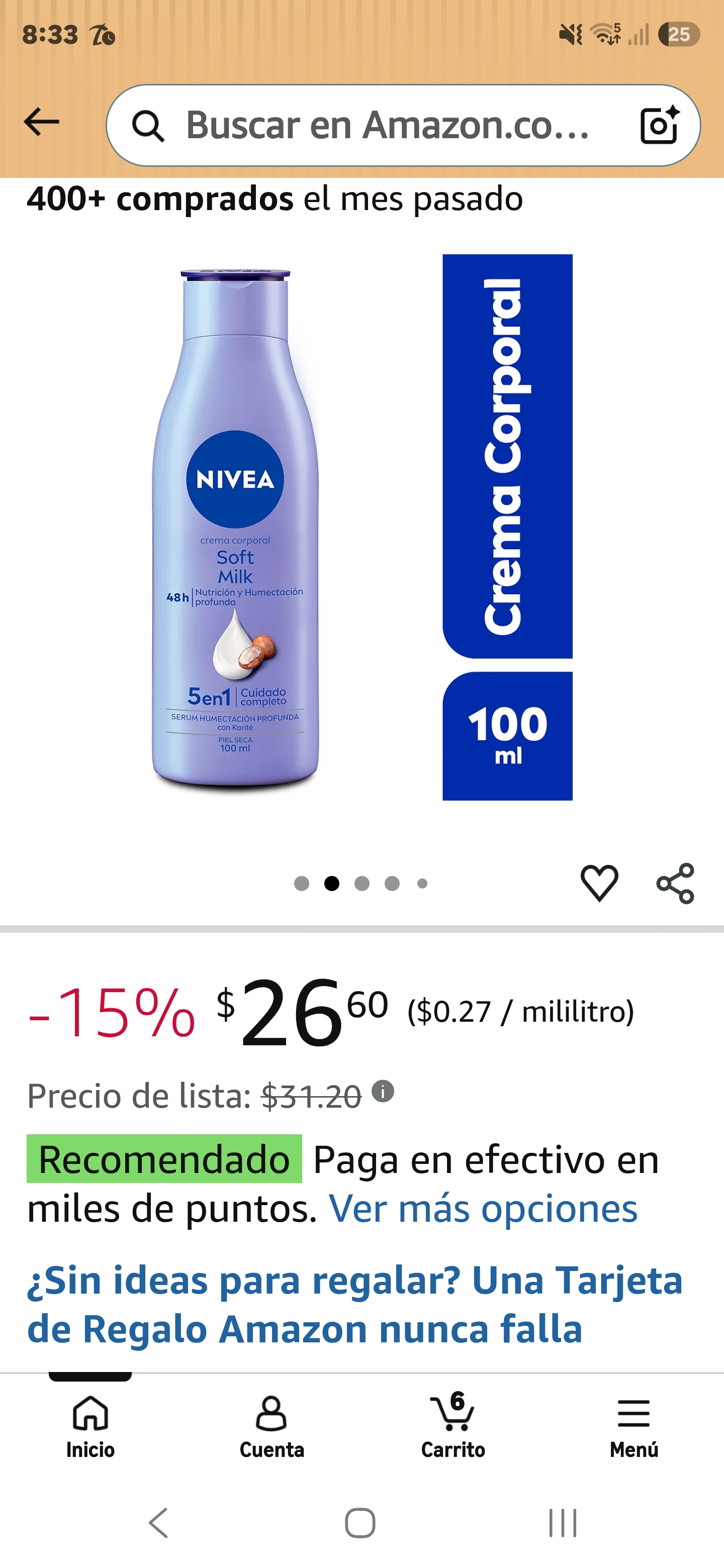 Amazon: (3×2) NIVEA Body Crema Corporal humectante Soft Milk (100 ml), 48 horas de Humectación y Suavidad Profunda con manteca de Karité