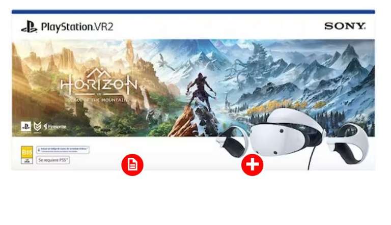 Sanborns Casco PS5 de Realidad Virtual VR2 con el juego de Horizon Call of The Mountain