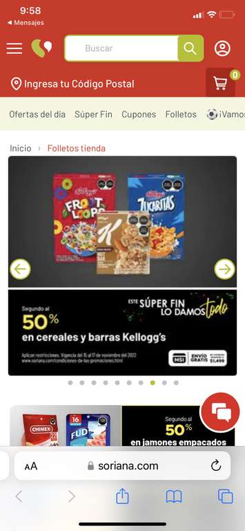 Soriana: Despensa con el 2doartículo al 50% de descuento en variedad de productos