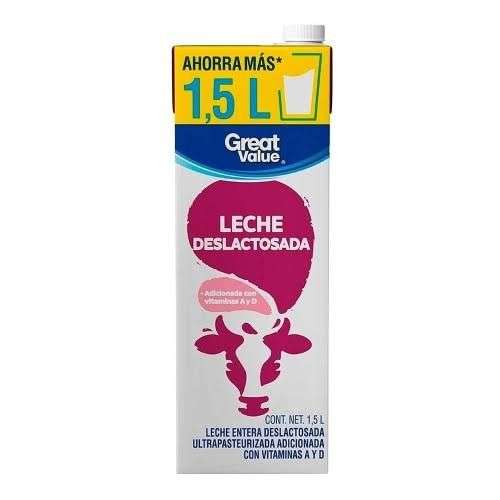 Leche GV Deslactosada 1.5 lts $26.8 en Bodega Aurrera