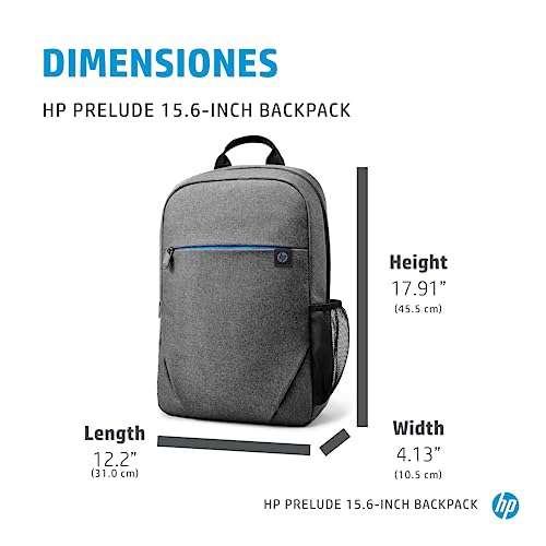 Amazon: HP Mochila Prelude 15.6", Compartimento para Laptop, Adaptable a Portátiles de 13,3", 14,2" y 15,6" | envío gratis con Prime