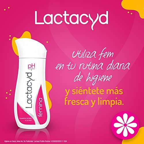 Amazon: Lactacyd Femina - Shampoo Íntimo de Uso Diario, 200 ml (Planea y Ahorra, envío gratis Prime)