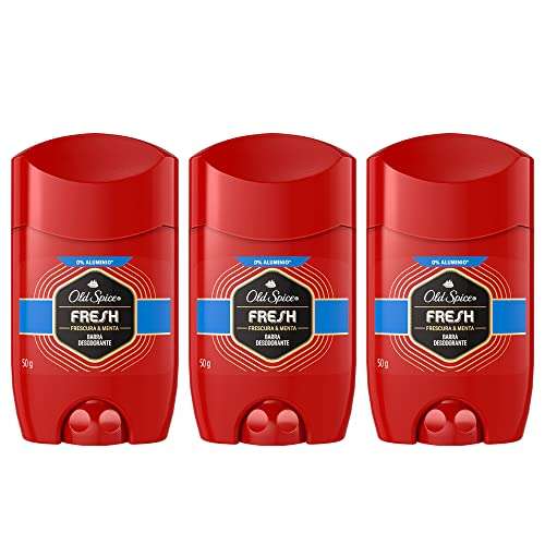 Amazon: Old Spice Desodorante en barra Fresh 3 Unidades de 50 g c/u