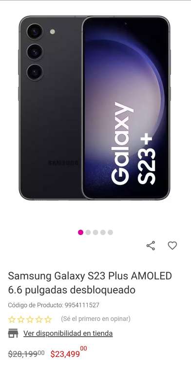 Liverpool: Celular Samsung Galaxy S23+ 256GB