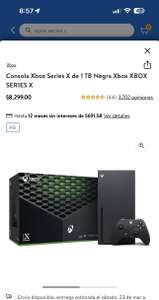 Walmart: Consola Xbox Series X de 1 TB Negra ($7,549 CASHI)
