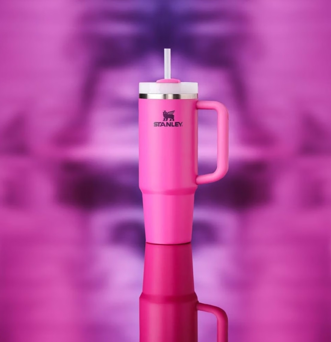 Amazon, Termo Stanley Quencher Fuscia 887ml - Termo para frio y caliente con popote