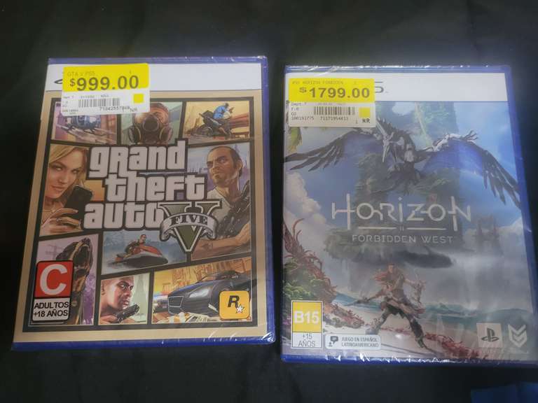 Walmart: Horizon Forbidden West y Grand Theft PS5 en $283 y 163, respectivamente