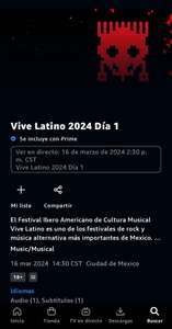 Vive Latino desde Prime Video