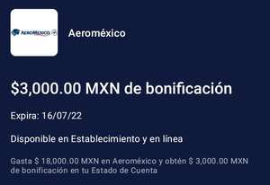 Amex: recibe $3,000 de bonificación al gastar $18,000 en Aeroméxico