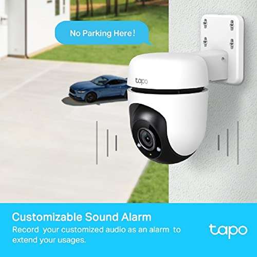 Amazon: TP-Link Tapo C500, Cámara de Seguridad Wi-Fi para Exteriores, 360° FHD 1080P con Visión Nocturna, Audio Bidireccional
