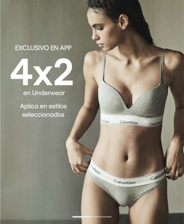 Calvin Klein: 4x2 en underwear SOLO EN APP (LEER DESCRIPCIÓN) 