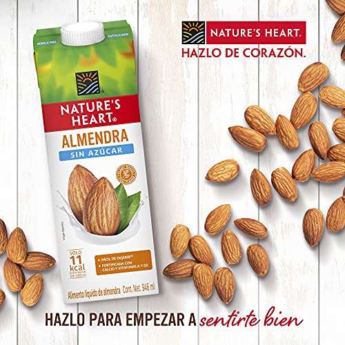 Amazon: Nature's Heart Bebida de Almendra sin azúcar Nature's Heart 6 pack 946ml, Almendra, 6 litros