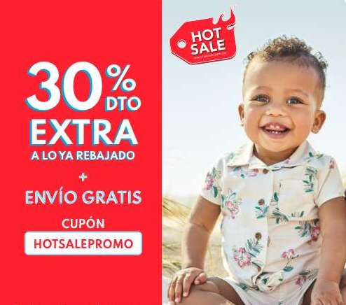 Carter's Hot Sale: Hasta 70% + Cupón del 30% sin Mínimo de Compra y Envío Gratis