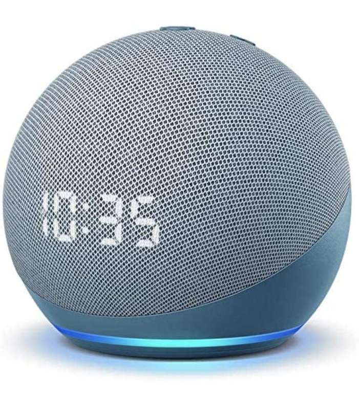 Amazon: Nuevo Echo Dot (4ta Gen) - Bocina inteligente con reloj y Alexa - Azul