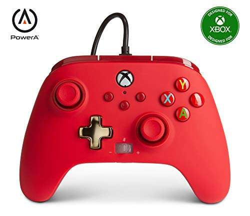 Amazon: Control Xbox PowerA (Rojo)