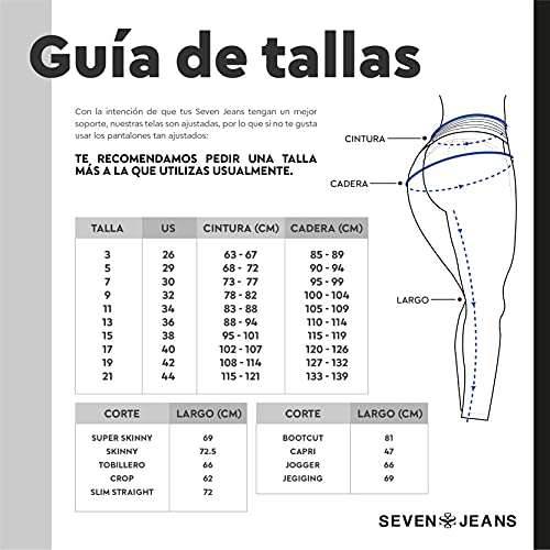 Amazon: Pantalones Mujer Jeans Dama Colombiano Seven "El Que sí Levanta"
