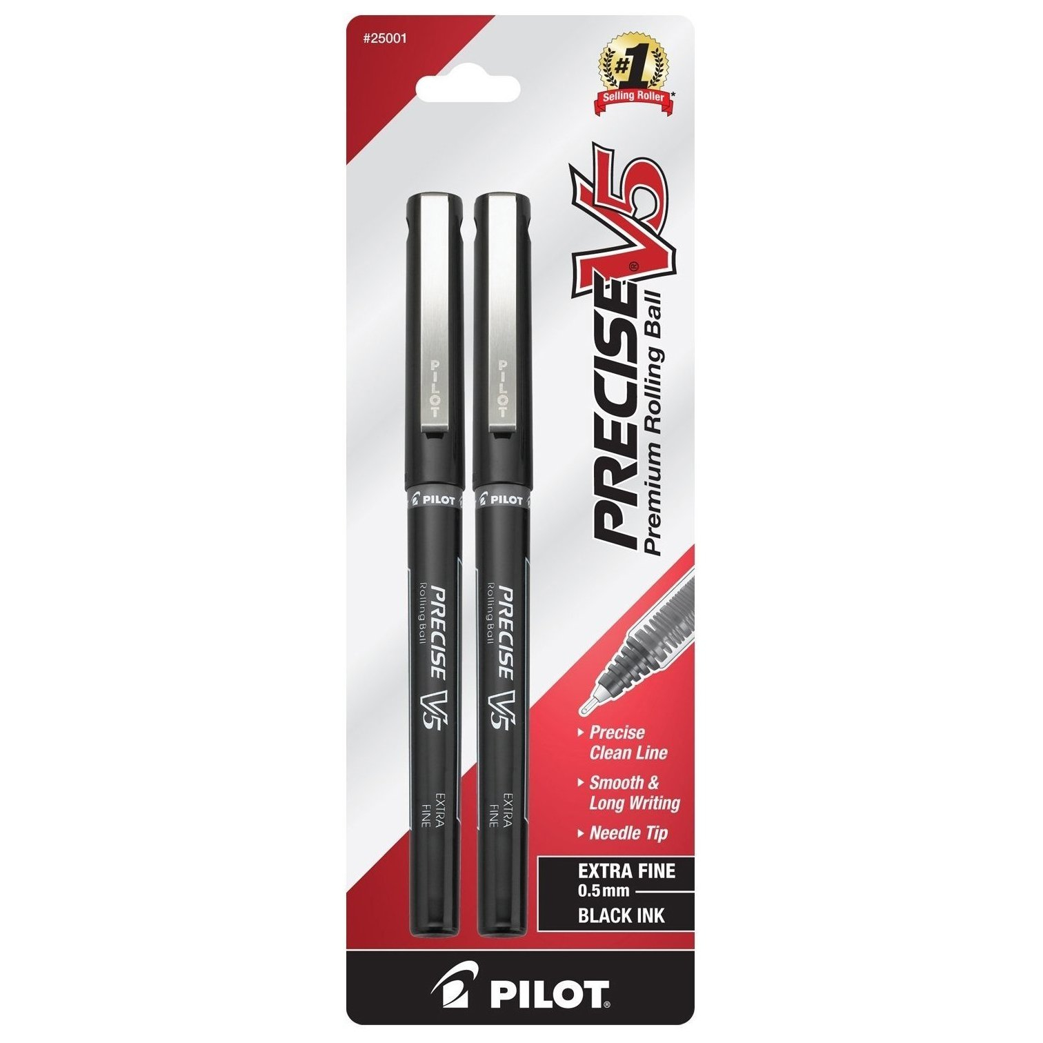 Amazon: Bolígrafos Pilot Precise V5 Negra (Blíster con 2 piezas) a $26.25 pesos por pluma | Promo 4x3