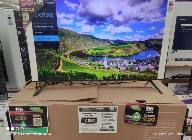 Bodega Aurrerá: Samsung 50" 4K UHD Smart TV