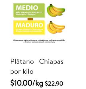 Plátano Chiapas bodega Aurrerá Huajuapan