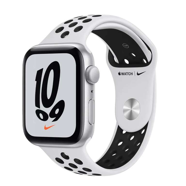 Doto: Apple Watch Nike SE 44mm Caja de aluminio Plata - Correa Blanca | Pagando con MercadoPago