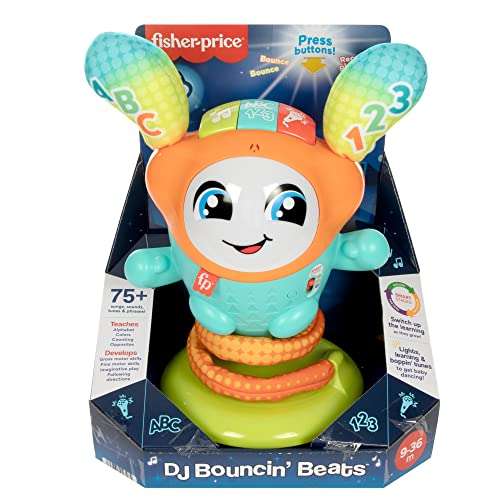 Amazon: Fisher-Price DJ Bouncy Salta y Aprende Juguete para bebés a Partir de 9 Meses