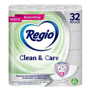 Amazon: Papel Higiénico Regio Clean & Care 32 rollos, 210 hojas dobles