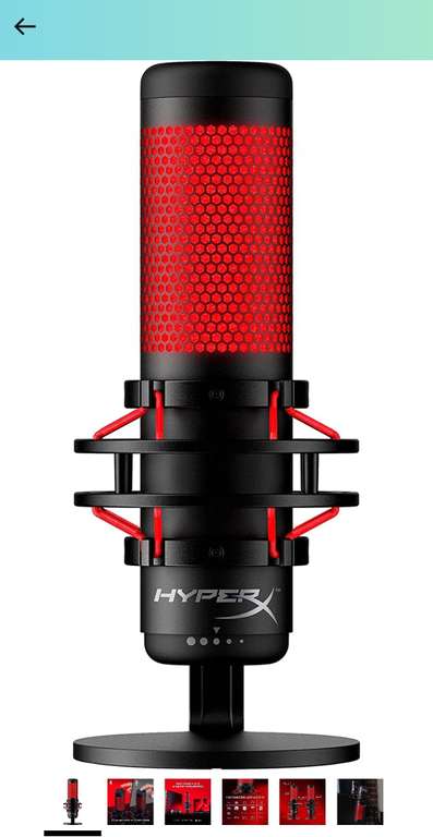 Amazon: Micrófono HyperX QuadCast – Micrófono USB